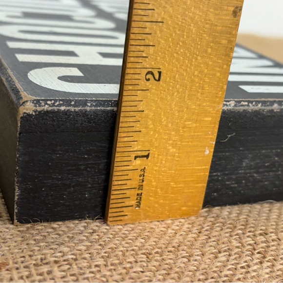 Wood Sign - Chocolate Understands - Wood Vintage Look Sign - Black and White - Picture 8 of 9